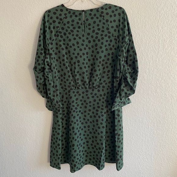Who What Wear Polka Dot 3/4 Sleeve Mini Dress Size Large - Picture 10 of 10